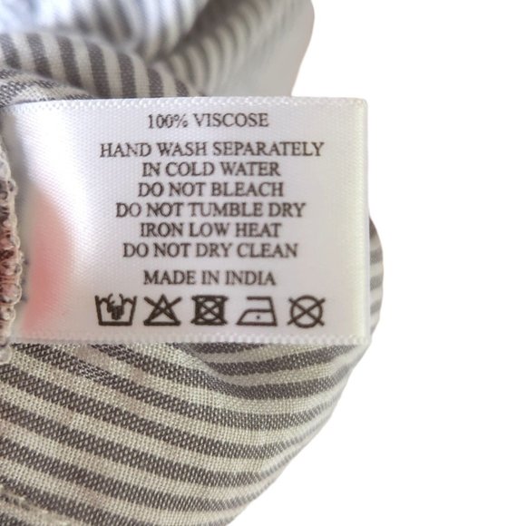 America and Beyond Boho Fringe Embroidered Mini Dress with Tassel Ties NEW w/TAG - Picture 7 of 12